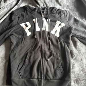Pink zip up hoodie size small